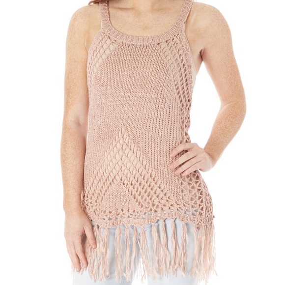 πΈπΈ Fringed Linen Blend Knit Tank πΈπΈ - Picture 3 of 14